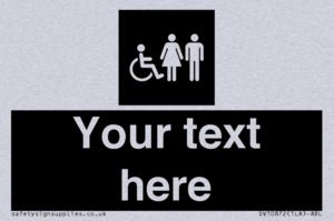 Custom information: black panel disabled female and male